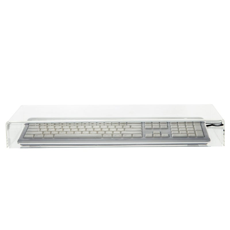 SourceOne Source One Premium Clear Acrylic Keyboard Cover, Protector -20" W x 2.5" H x 7.75" D - Image 2